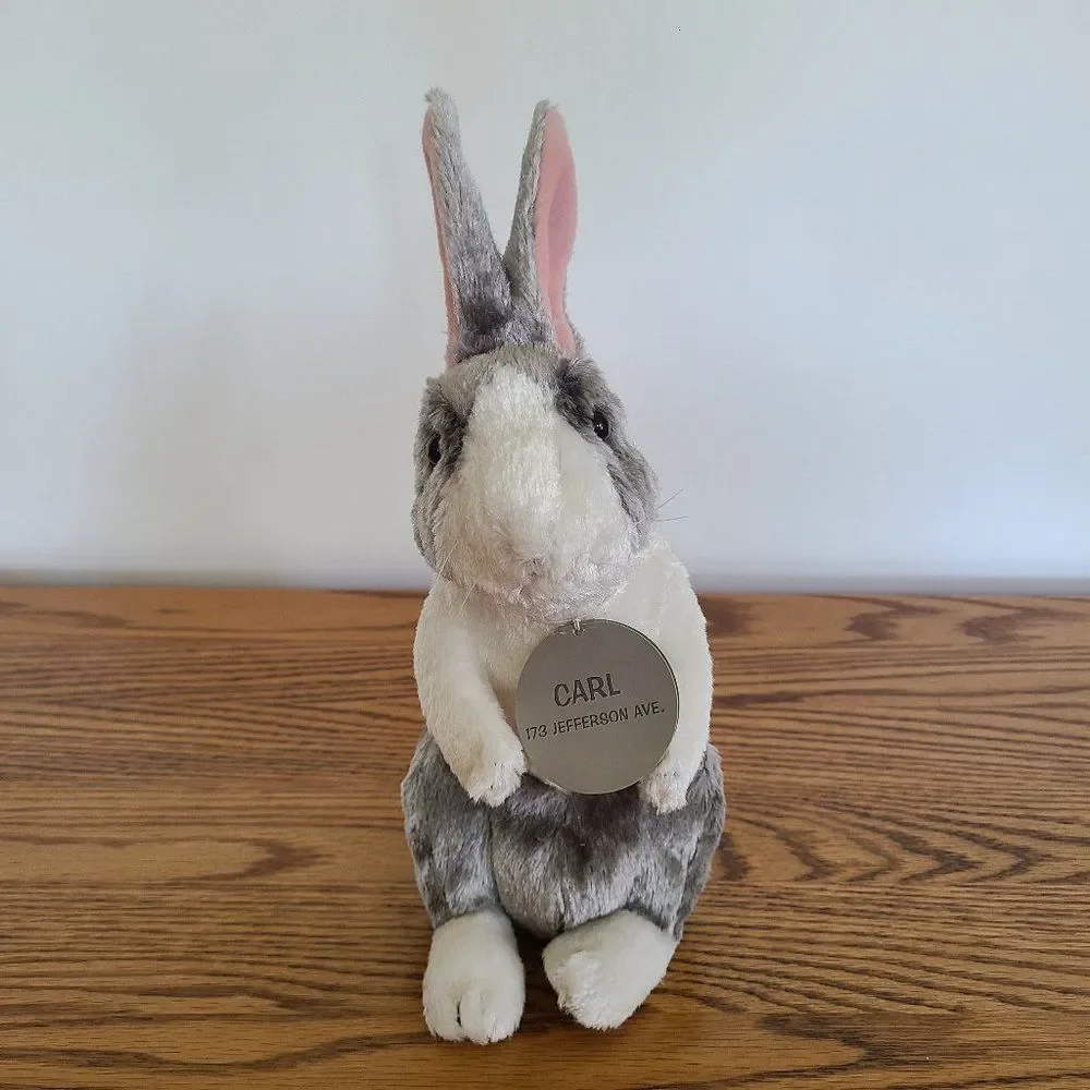 Blockbuster Video Carl Floppyfeet Stuffed Animal Bunny Rabbit Vintage From 2002
